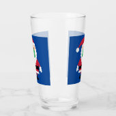 Verre Père Noël masqué (Gauche)