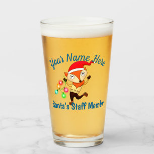 Verre Père Noël Membre du personnel Dancing Fox Christma