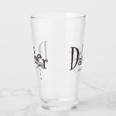 Verre Père Noël Reindeer Dasher Bow Cravate Noël (Gauche)