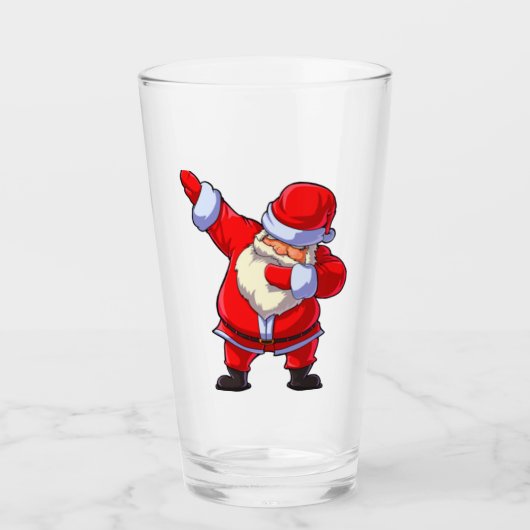 Verre Père Noël Rock (Devant)