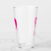 Verre Père Noël rose rétro (Droite)
