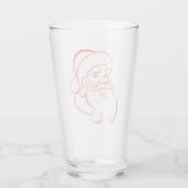 Verre Père Noël souriant Joyeux Noël (Dos)