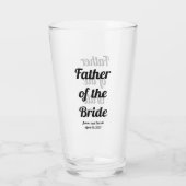Verre Père personnalisé de la mariée (Dos)