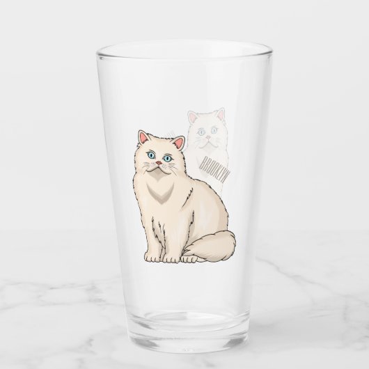 Verre Persian cat (Devant)