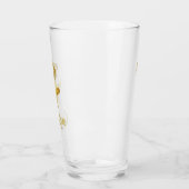 Verre Personalisé QUEEN BEE Gold Crown Tall Glass (Gauche)