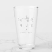 Verre Personalisé SLP orthophoniste Langue Pathologiste (Dos)
