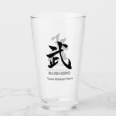 Verre Personalized BUSHIDO 武 Kanji Beer Mug (Devant)