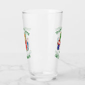 Verre Personalized Costa Rican Irish American Shamrock (Gauche)