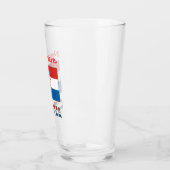 Verre Personalized Croatia Flag  (Gauche)