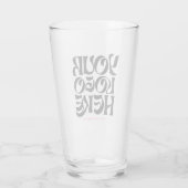 Verre Personalized Logo and Text Beer Glasses (Dos)