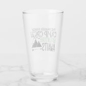 Verre PERSONALIZED NAME Cabin Camping Adventure (Dos)