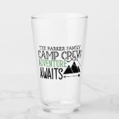 Verre PERSONALIZED NAME Cabin Camping Adventure (Devant)
