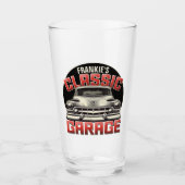 Verre PERSONALIZED NAME Classic Car Garage Custom Shop (Devant)