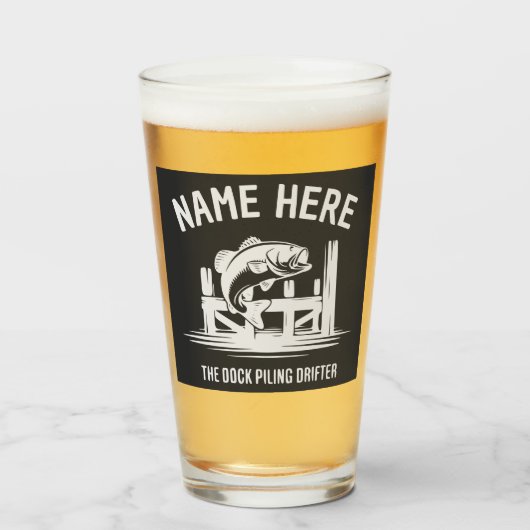 Verre Personalized Name Dock Shadow Bass (Devant (rempli))