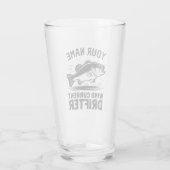 Verre Personalized Name Wind Current Drifter Bass Fish (Dos)