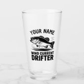 Verre Personalized Name Wind Current Drifter Bass Fish (Devant)
