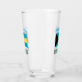 Verre Personnalisation bahaméenne du drapeau bleu (Gauche)
