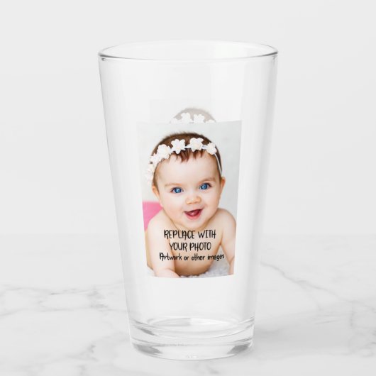 Verre Personnalisé (2 côtés) (Dos)