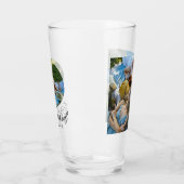 Verre Personnalisé 2 Photo Script élégant Bridesmaid Cad (Gauche)