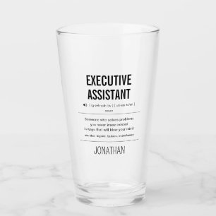 Verre Personnalisé Adjoint Exécutif Amusant