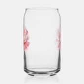 Verre personnalisé Pivoine Aquarelle Rose (Gauche)