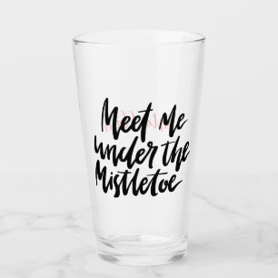 Verre Personnalisé "Rencontrez-moi sous la Mistletoe"