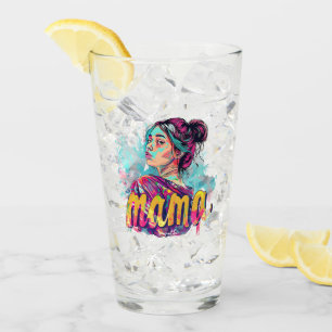 Verre Personnalisé Retro Mama Pop Art (13)