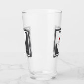 Verre Personnalisé Simple moderne Inséparables Red Heart (Gauche)