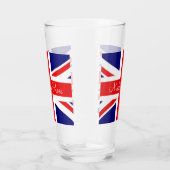 Verre Personnaliser avec le nom British National Flag (Droite)