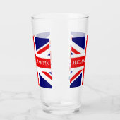 Verre Personnaliser avec le nom British National Flag (Gauche)
