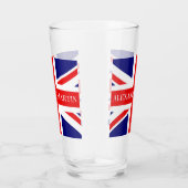 Verre Personnaliser avec le nom British National Flag (Droite)