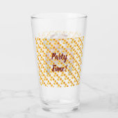 Verre Personnaliser d'automne Citrouille Feuilles d'or (Dos)