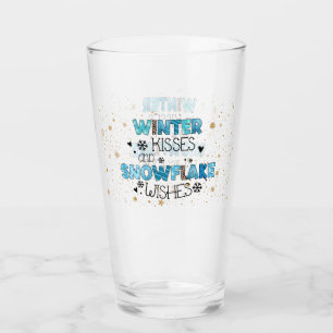 Verre Personnaliser des baisers d'hiver