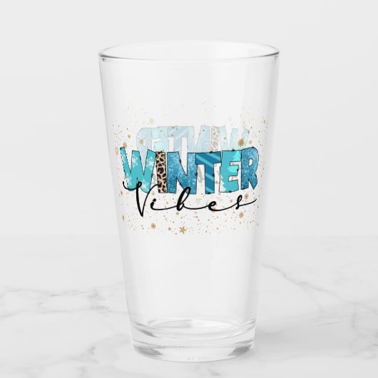 Verre Personnaliser des vibrations d'hiver (Devant)
