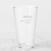 Verre Personne de définition retraitée qui est heureuse  (Dos)