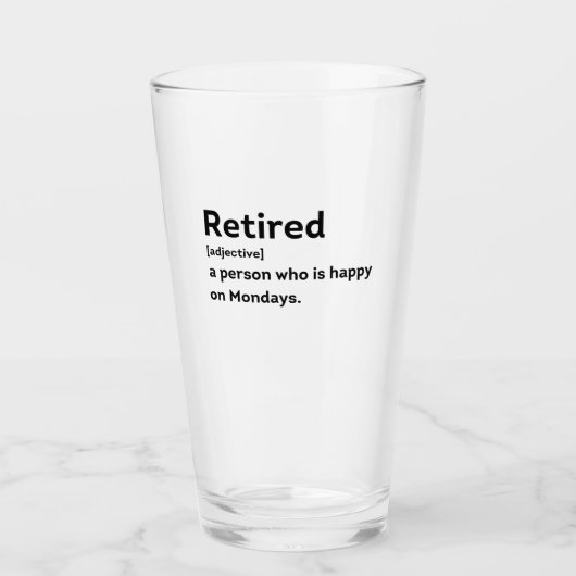 Verre Personne de définition retraitée qui est heureuse  (Devant)
