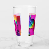 Verre Pétales Roses arc-en-ciel (Gauche)