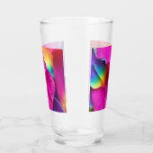 Verre Pétales Roses arc-en-ciel (Droite)