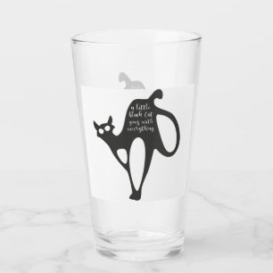 Verre Petit chat noir