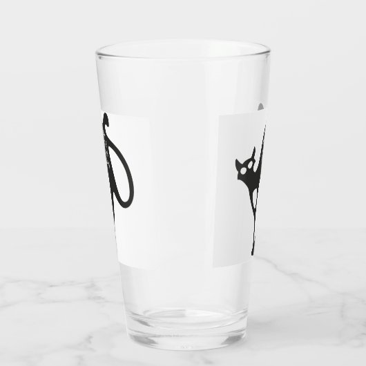 Verre Petit chat noir (Gauche)