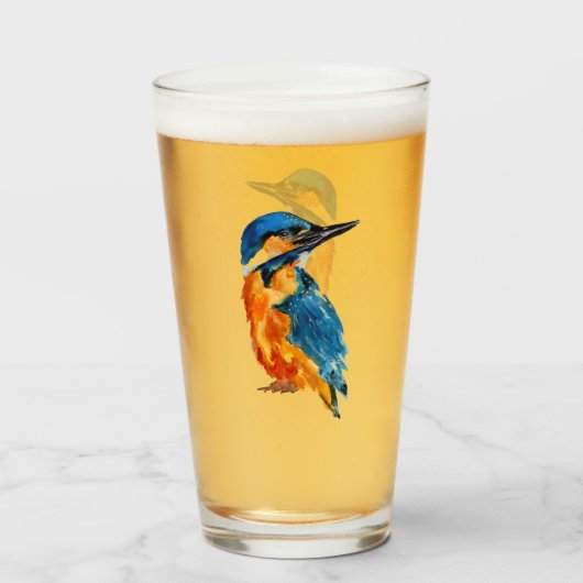 Verre Petit martin-pêcheur Bird (Devant (rempli))