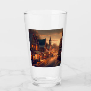 Verre Petite ville de Noël 1