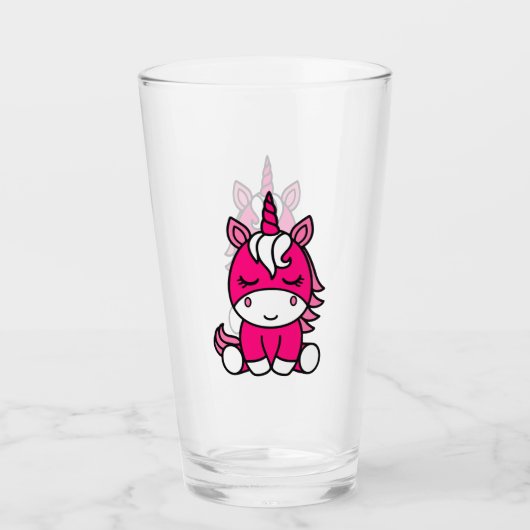 Verre Petites filles Unicorn Pony (Devant)