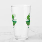 Verre Petits pois sauteurs en pod dessin animé illustrat (Gauche)