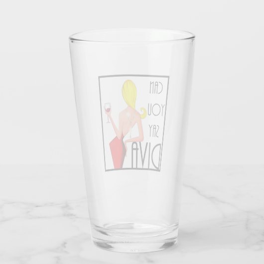 Verre "Peux-tu dire DIVA ?" (Dos)