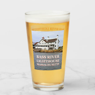 Verre Phare de Bass River, Massachusetts Pint Glass