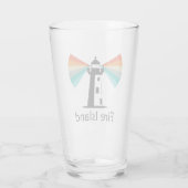 Verre Phare de Fire Island Arc-en-ciel (Dos)