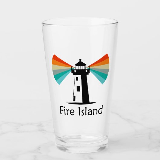 Verre Phare de Fire Island Arc-en-ciel (Devant)
