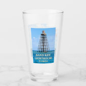 Verre Phare de Sand Key, Floride Pint Glass (Devant)