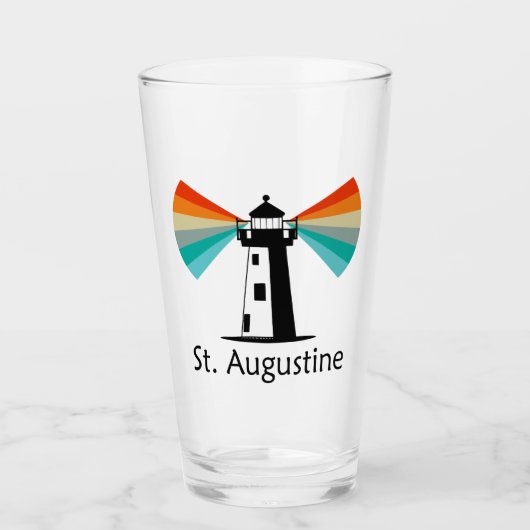 Verre Phare de St. Augustine Floride Arc-en-ciel (Devant)